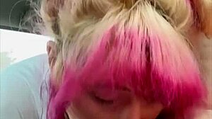 Hooker Sucks Bareback, Swallows Load Publicly