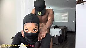 sexy booty chick fucks herself with dildo then gets real dick