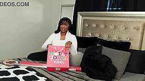 step son receives early christmas gift from mommy 🎄