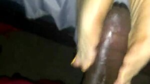 i give reverse footjob to monster cock for cumshot