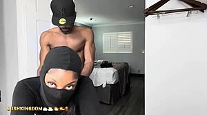 sexy booty chick fucks herself with dildo then gets real dick