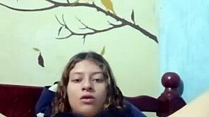 Rich Latina Masturbates with Palette!