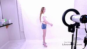 Skinny Blonde Model Seduced During Casting Audition