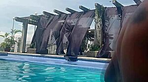 What happens when your cousin doesn't wear swimsuit at the pool