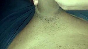 relentless masturbation of huge cock in pov style