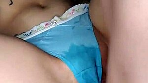 rubbing the cock on rachel miranda's pierced pussy until she cums 😍