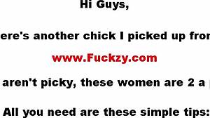 Watch This Real Amateur Brunette Babe In Stockings Give A Horny Blowjob!