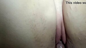 Masked woman having bareback sex with big cock to orgasm.