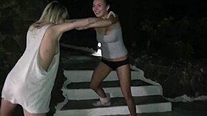 Euro Pornstars Spread Legs for Evening Fun