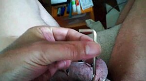 i'm stroking my penis slowly, feels so good