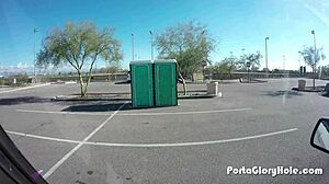 Portable gloryhole setup for public use