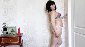 Fingering Anal Hairy Pussy And Clitoris Milf With Beautiful Ass Masturbates And Cums