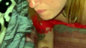 Blonde Slut Enjoys Throat Grabbing