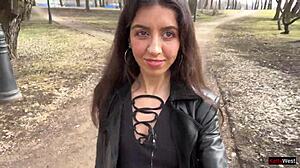 I WALK THROUGH THE PARK WITH CUM ON MY FACE, FEELING SO EXPOSED AND DRIPPING