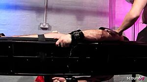 Mistress And Domina In Femdom Threesome With Slave Boy