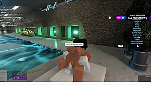 I let her fuck me long in Roblox game?
