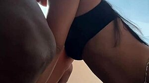 cute brazilian girl tries ebony cock for the first time in sucking blowjob cumshot