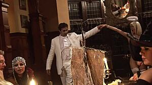 does blonde slut get dominated