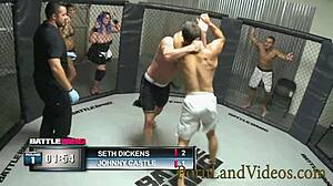 Blonde teen slut Alexia Rae wins the battle bang