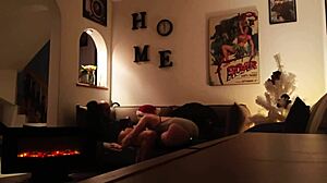 I Fucked My Office Buddy After The Christmas Party. He Creampied My Tight Pussy!