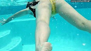 Hungarian Babe Gives Monster Cock Blowjob By Pool