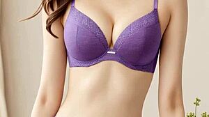 Sweet Asians modeling in lingerie