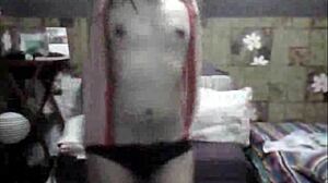 Filipina babe strips teasingly