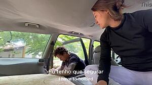 damiana brasileira safada pela europa - ensaio pelada na praia e boquete na canoa de portugal ep2