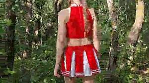 Girl Next Door Walks Barefoot On The Beach