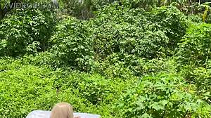 Intense anal fisting on blonde with sex toy in amateur session