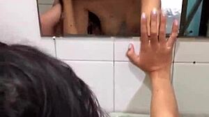 Tight Ass Fucked Roughly in Bathroom.