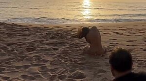 damiana brasileira safada pela europa - ensaio pelada na praia e boquete na canoa de portugal ep2