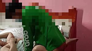 Hot mom engages in intense sex with partner in hotel room