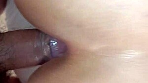 Amateurs wife with big ass gets homemade anal assfucking.