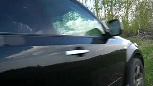 I tied up this hot big tit girl and fucked her hard in the taxi