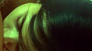 Peruvian milf sucks cock in robe, rides to creampie outdoors