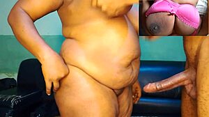 Chubby Ebony BBW Takes Monster Cock in Pussy and Ass Doggy Style