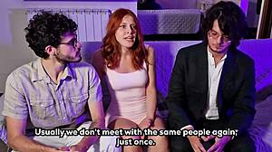 试镜变成肮脏三人行吐口水