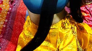 hey, first time anal with seema bhabhi, her monster cock riding my hairless pussy assfucking in hidden high definition