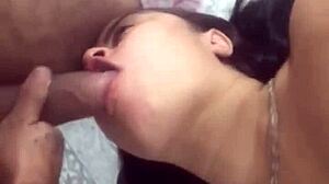 Naughty Busty Girl Sucks Thick Cock