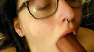 Belle is tied down for throat use