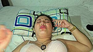 punishment for my white-skinned blonde girlfriend's ass with latina anal assfucking sex