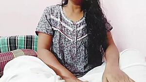 Desi Wife Gives Dirty Blowjob On Boobs With Telugu Dirty Talk!