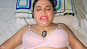 punishment for my white-skinned blonde girlfriend's ass with latina anal assfucking sex