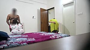 fucking in front of telugu maid hema while she sucks