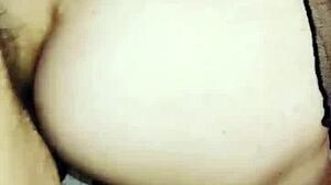 A Wife in Erotic Fishnet Bodysuit Spreads Legs Beautifully for Anal!