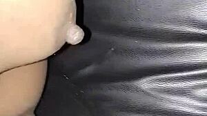 This ebony amateur from the city loves playing with her big pussy lips using toys and vibrator for squirting solo fun. She fingers deeply in close-up, showing off that massive beaver.