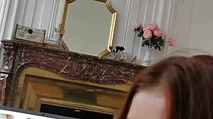 My girlfriend sucks me while watching French amateur porn.