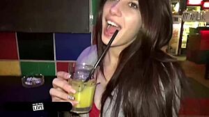 Best buddies share petite babe with huge riding creampie