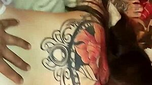 latina with a big ass bends over in doggystyle wearing a thong like a total slut